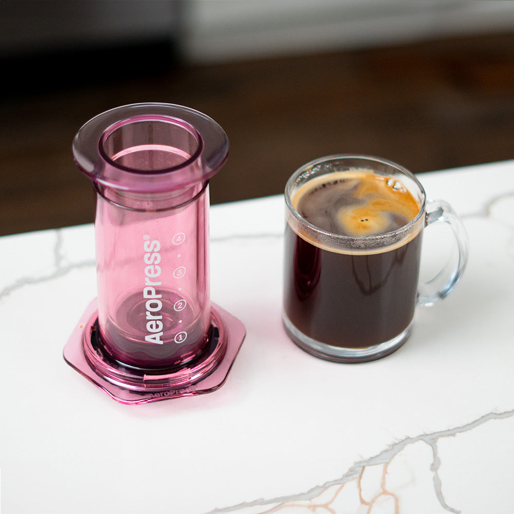 AeroPress Clear Coffee Maker (Pink)