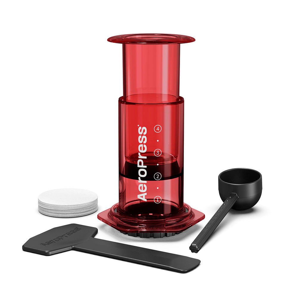 AeroPress Clear Coffee Maker (Red)