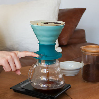 Hario Switch V60 Ceramic Immersion Dripper - Tropical Turquoise (Size 02)