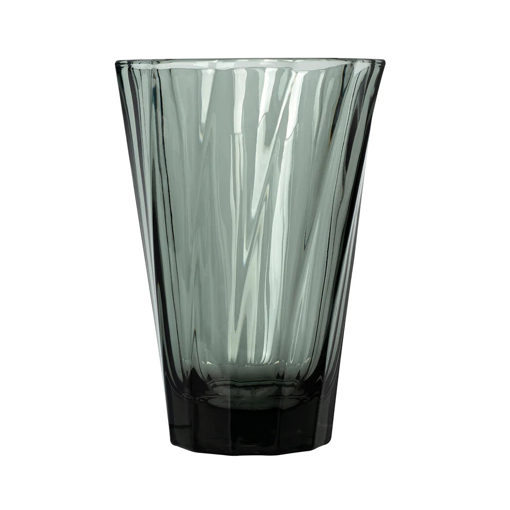 Loveramics Urban Glass Twisted Latte Glass 360ml (Black)